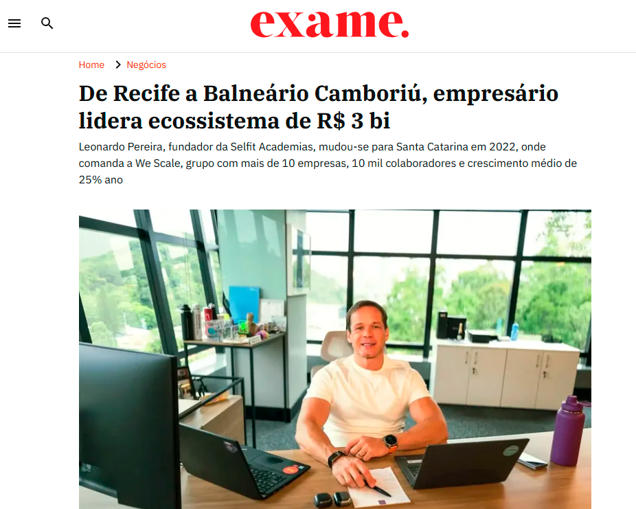 Leonardo Pereira na Exame