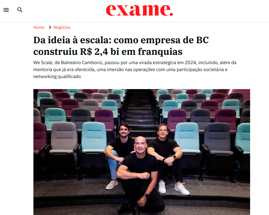 WeScale na Exame